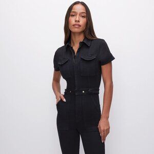 NWOT Good American Fit For Success Jumpsuit (BLACK M)